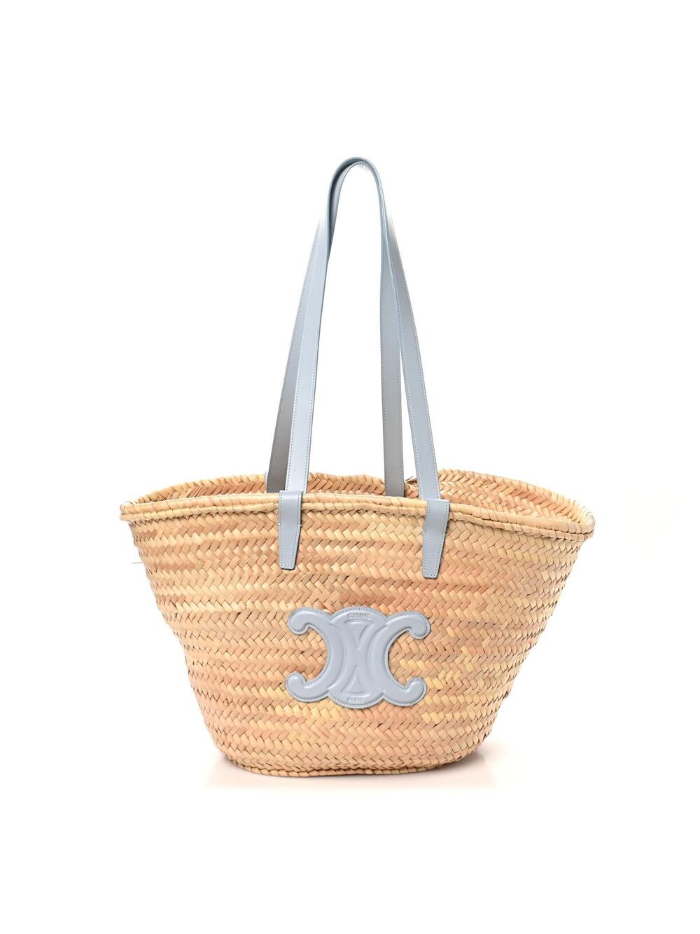 Celine Raffia Calfskin Triomphe Medium #370738C79B
